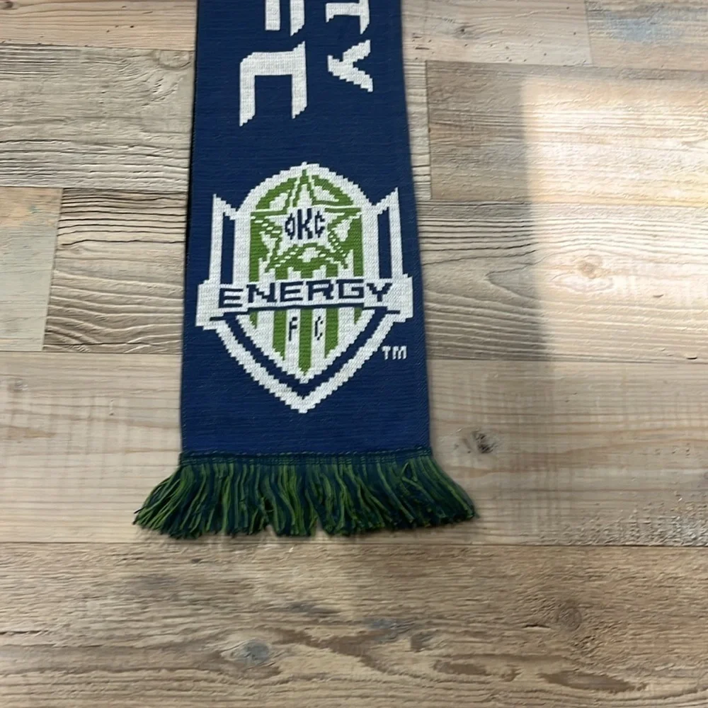 Oklahoma City Energy FC Soccer Scarf Sports Scarf Blue Black Green W7” L61”